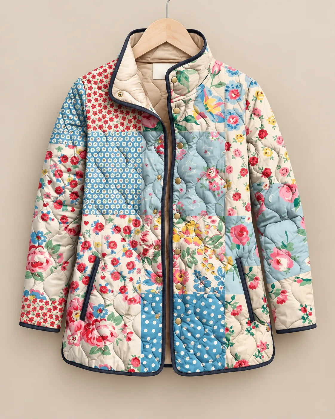Adeline in Blue Patchwork