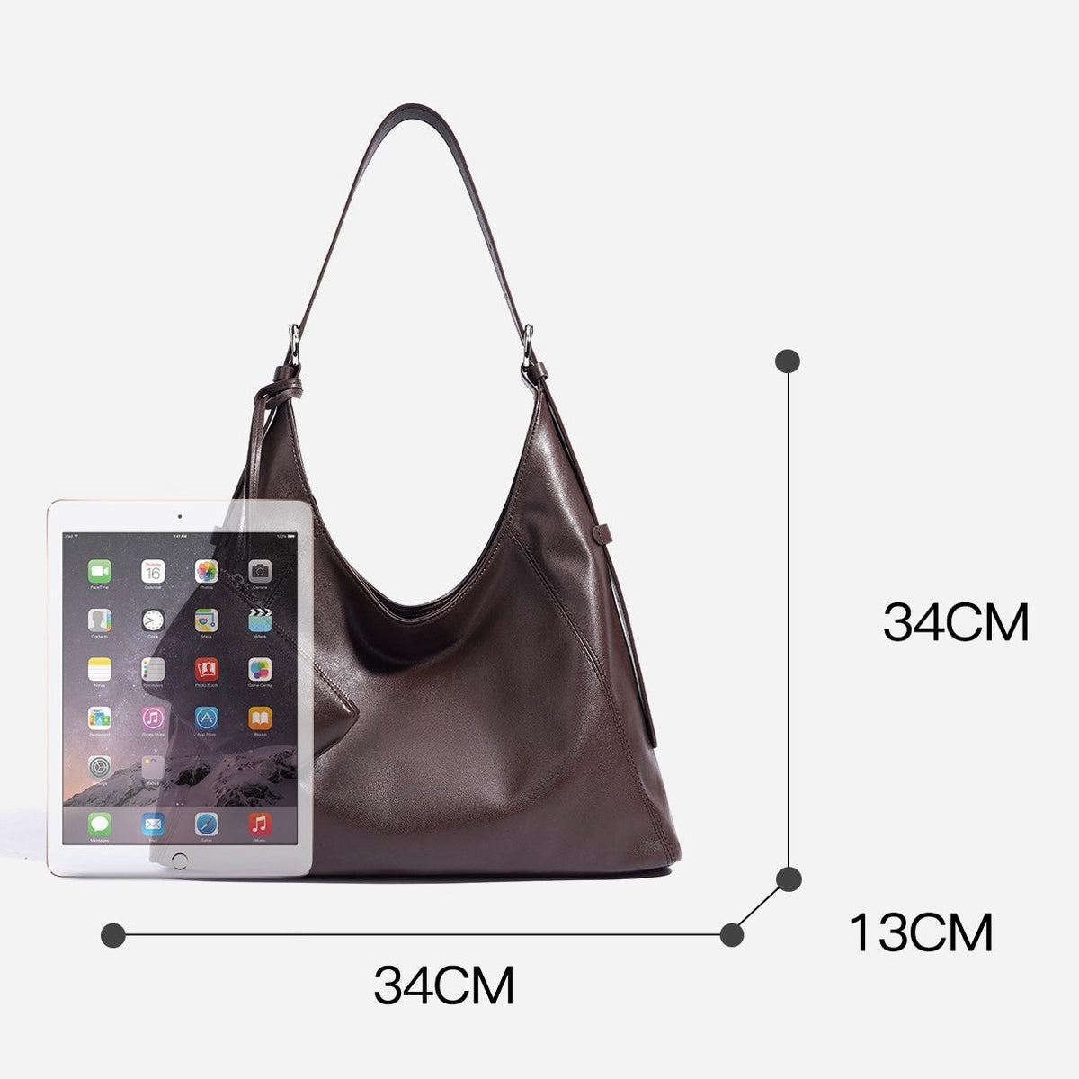 Women's Vertical Hobo Shoulder Bag