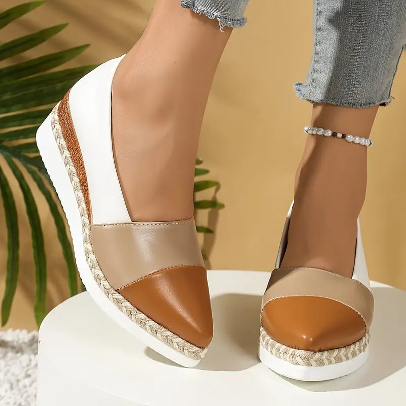 Women's Shimmer Finish Espadrille Flats
