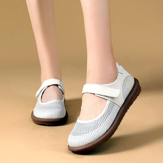 Women's Orthopaedic Velcro Mary Jane Flats