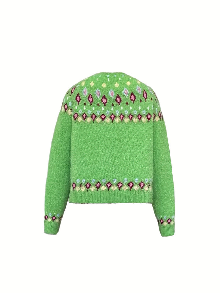 Ariana | Nordic Patterned Cardigan