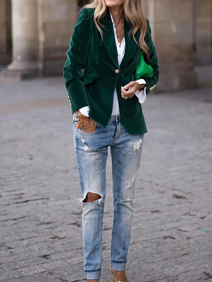 Candy | Elegant Velvet Blazer