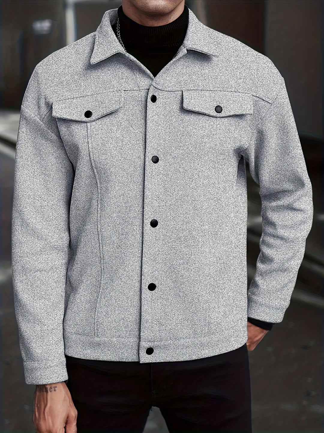 Darryl | Modern Snap-Button Jacket