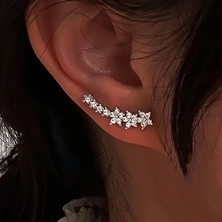 Bobbie | Timeless Floral Climber Earrings
