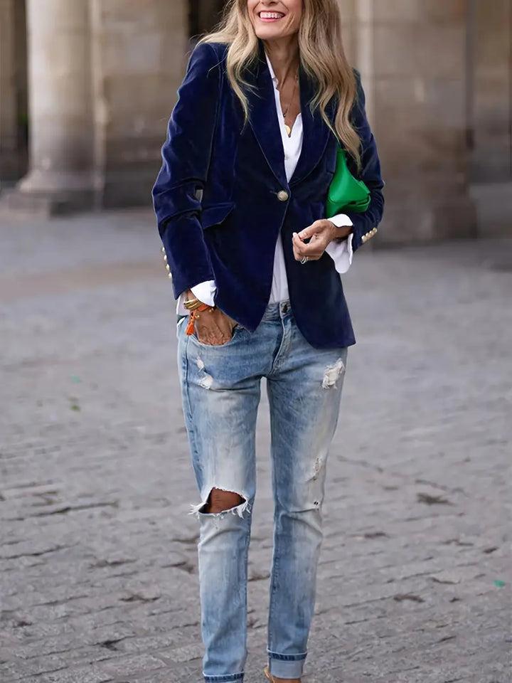 Candy | Elegant Velvet Blazer