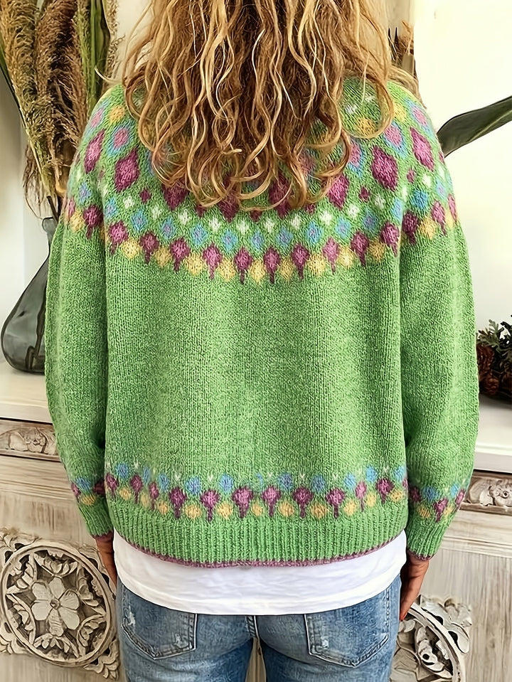 Ariana | Nordic Patterned Cardigan