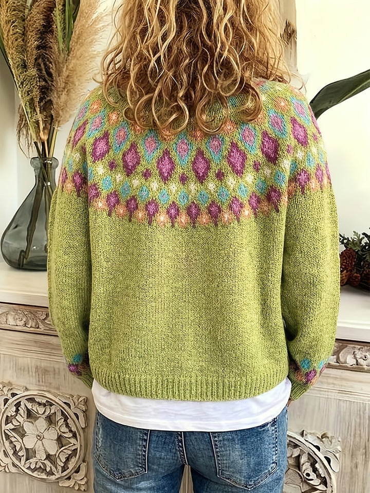 Ariana | Nordic Patterned Cardigan
