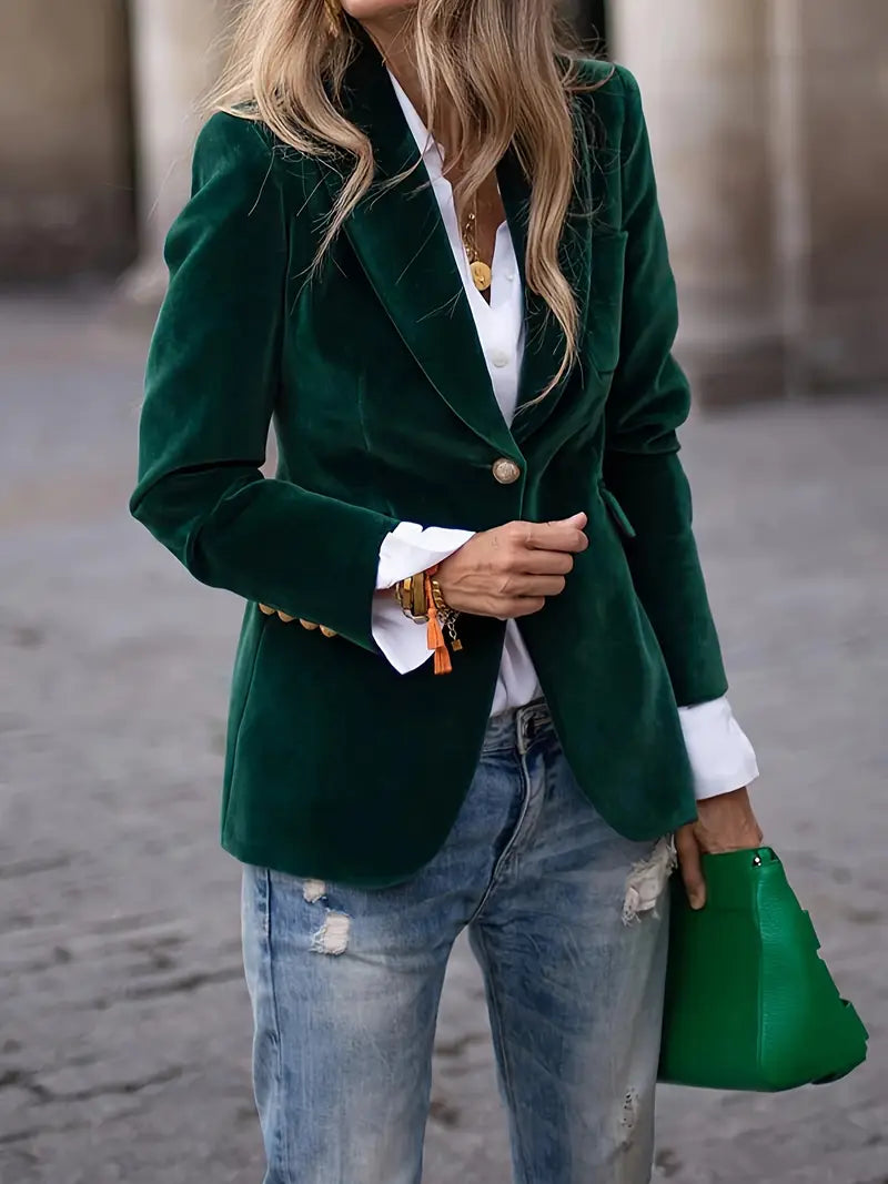 Candy | Elegant Velvet Blazer