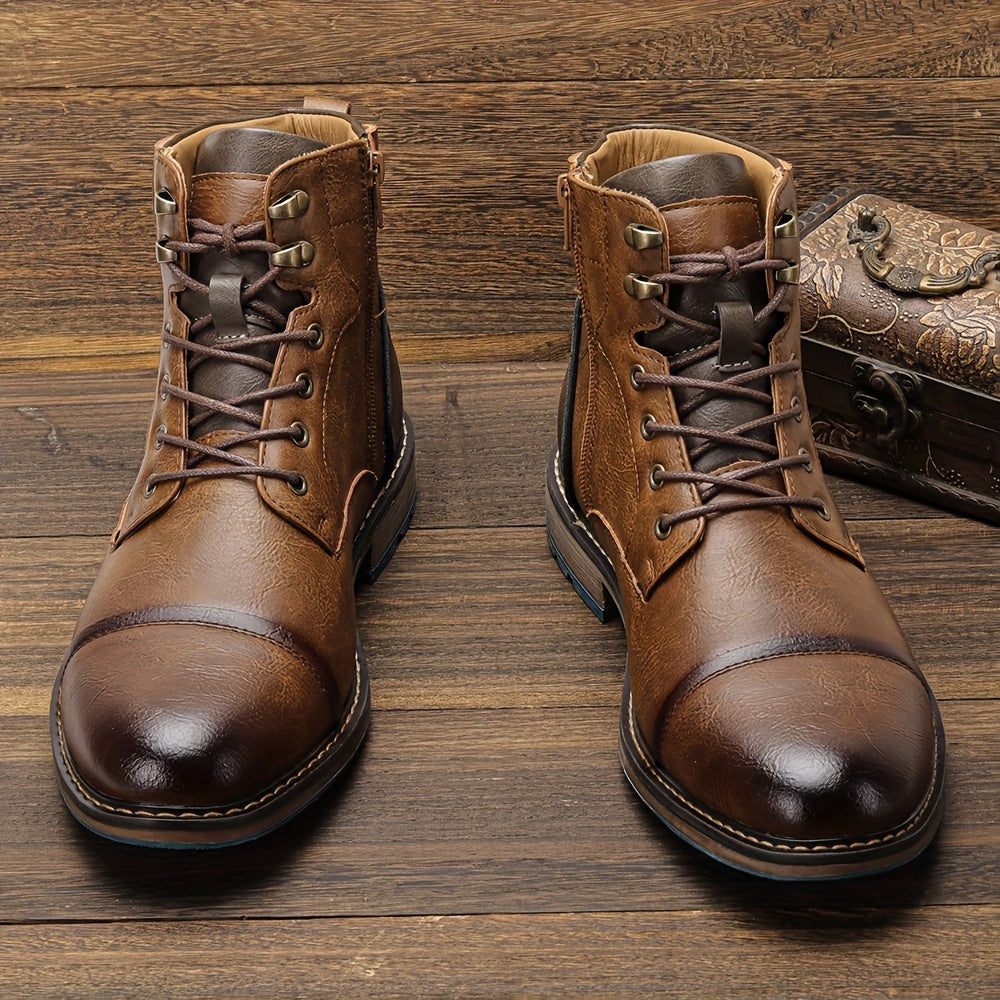 Mario | Refined Cap-Toe Ankle Boots