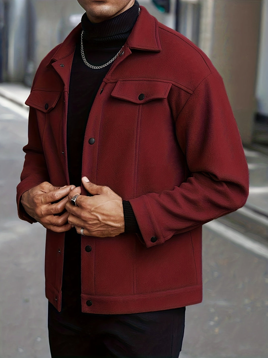 Darryl | Modern Snap-Button Jacket
