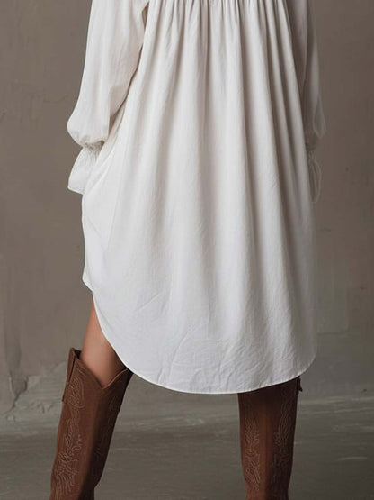 Lucia Lace Detail Shirt Dress