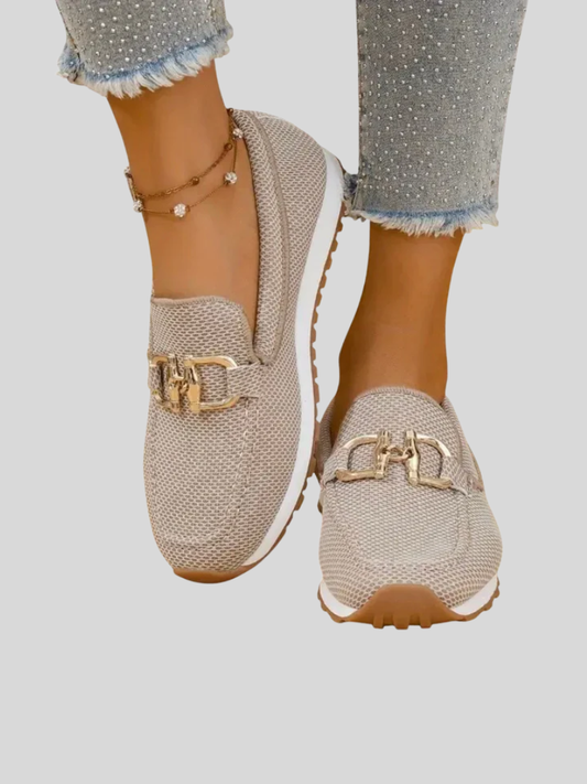 Women's Cushioned Slip On Walking Loafer Sneakers