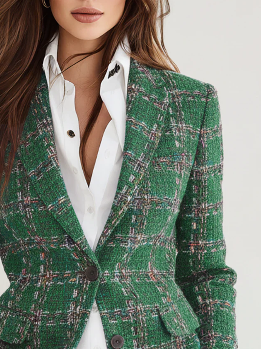 Etta | Vintage Plaid Blazer