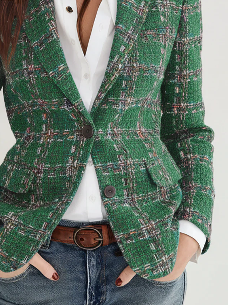Etta | Vintage Plaid Blazer