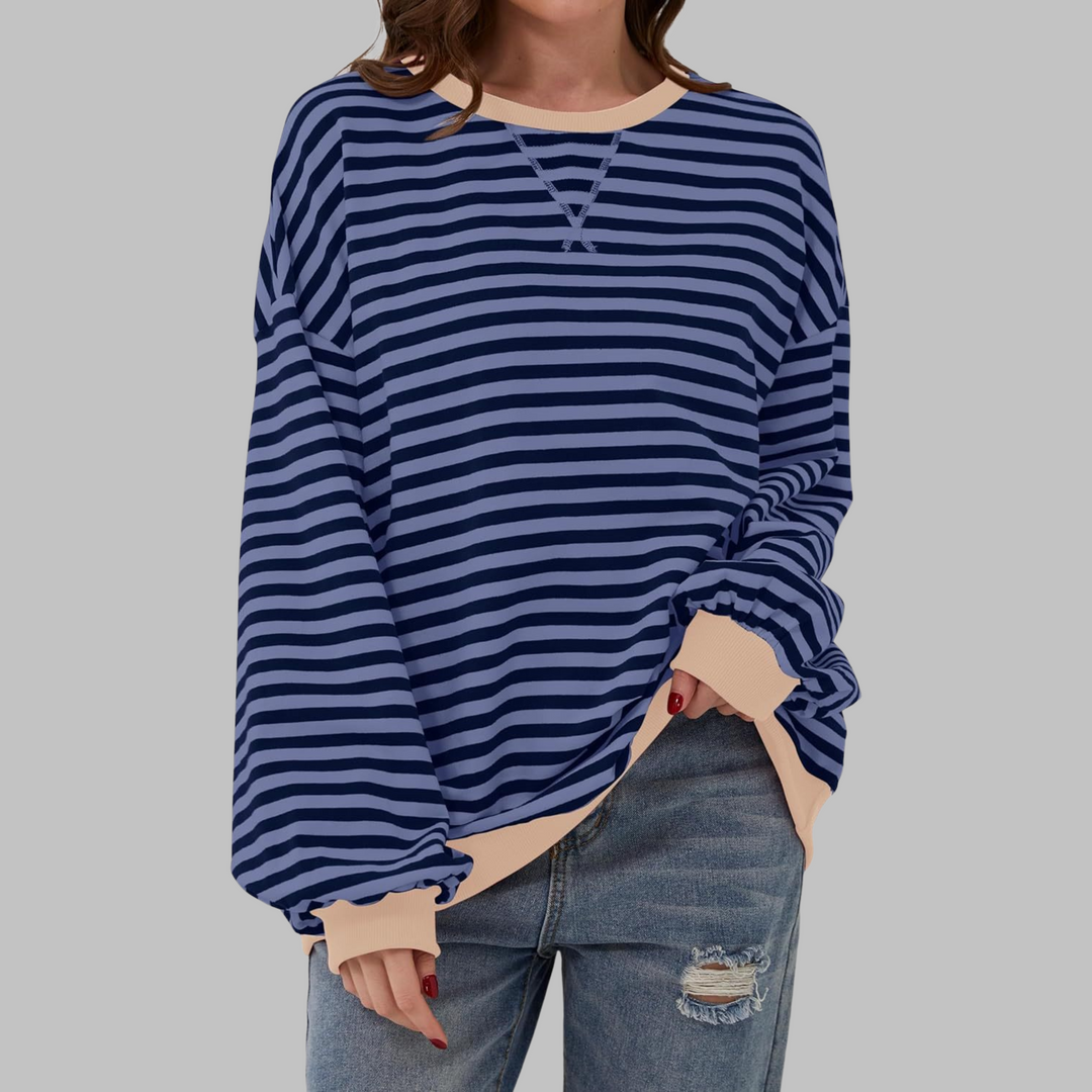 Rachael | Casual Long Sleeve Striped Sweatshirt
