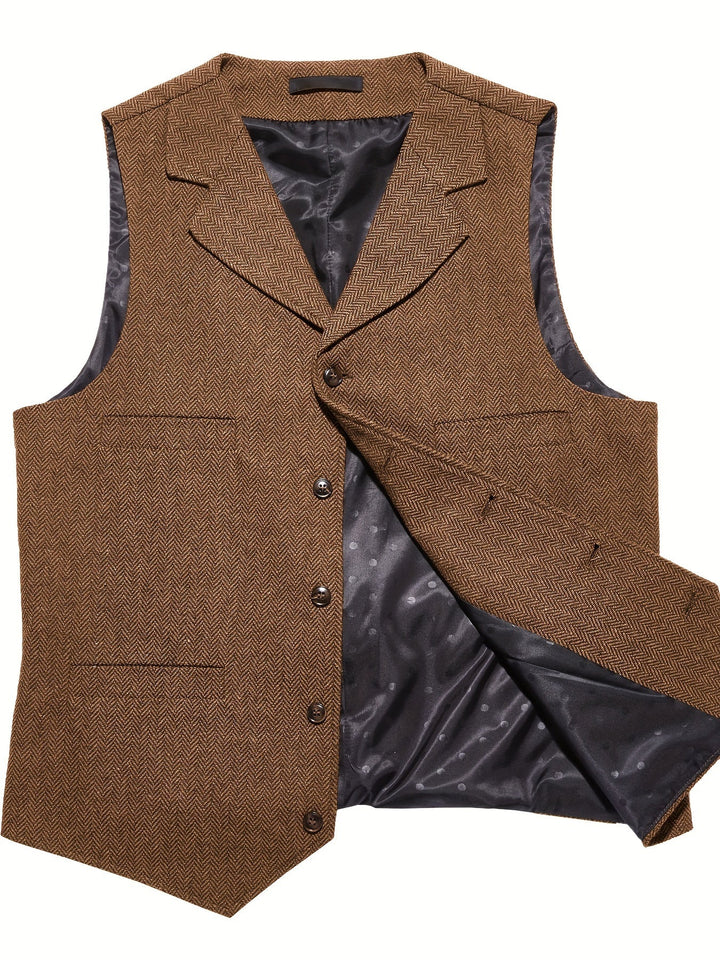 Quentin | Refined Herringbone Waistcoat