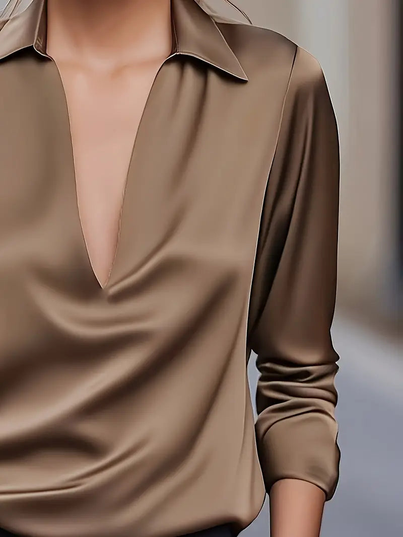 Eva | Premium V-Neck Blouse
