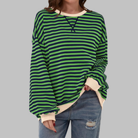 Rachael | Casual Long Sleeve Striped Sweatshirt
