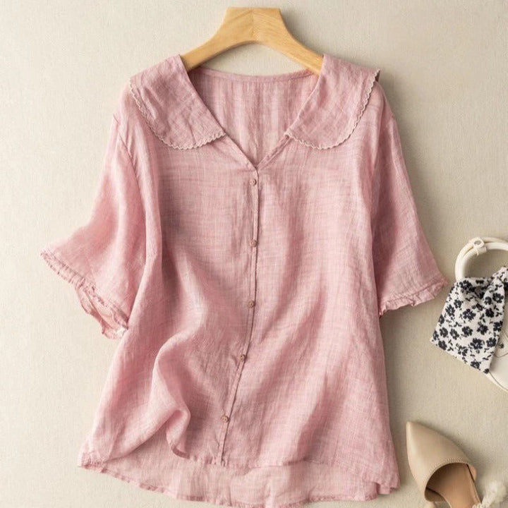 Cierra | Vintage Blouse with Button Detail