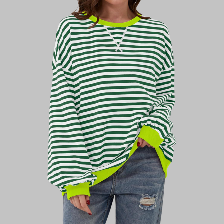 Rachael | Casual Long Sleeve Striped Sweatshirt