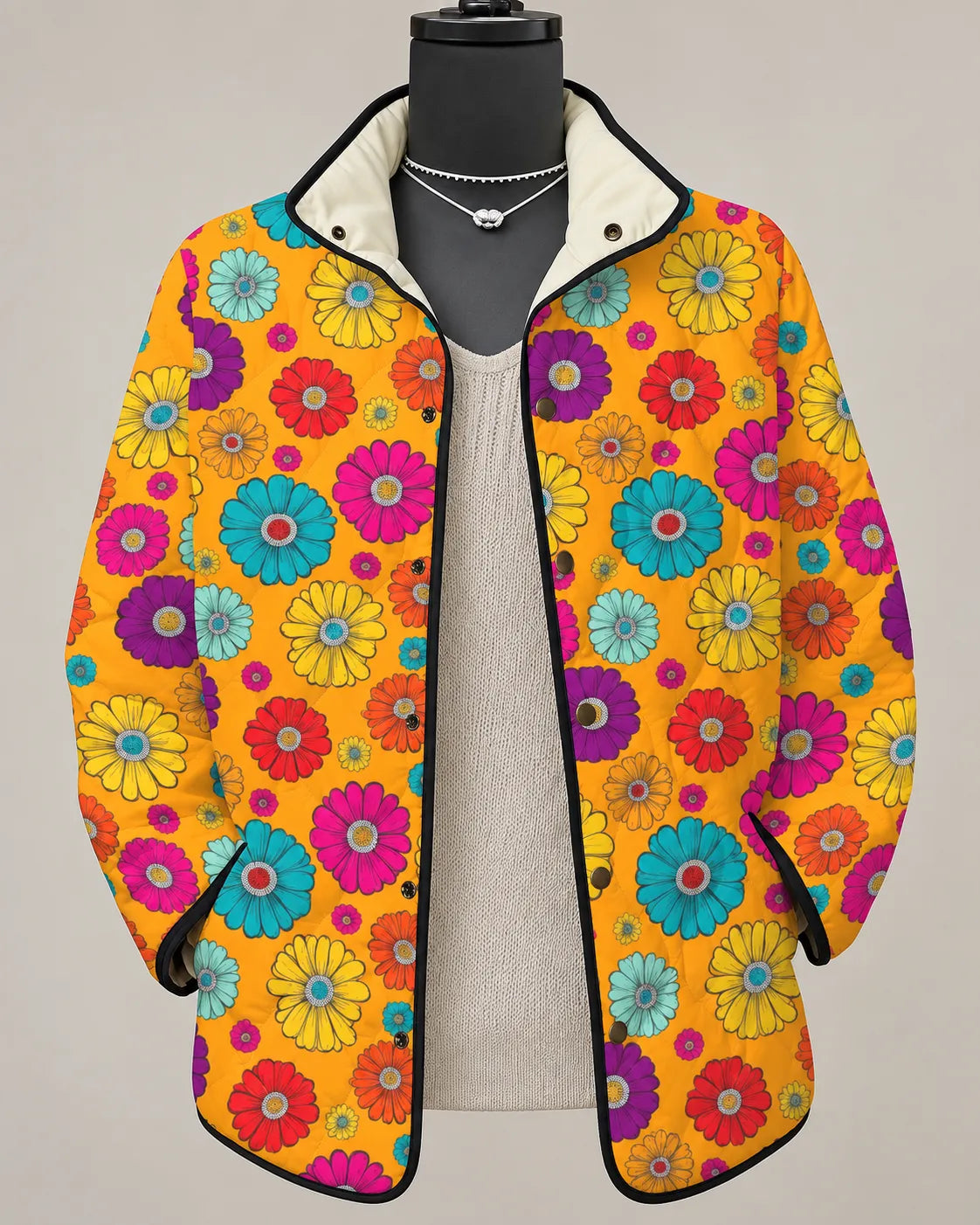 Marigold in Orange Floral