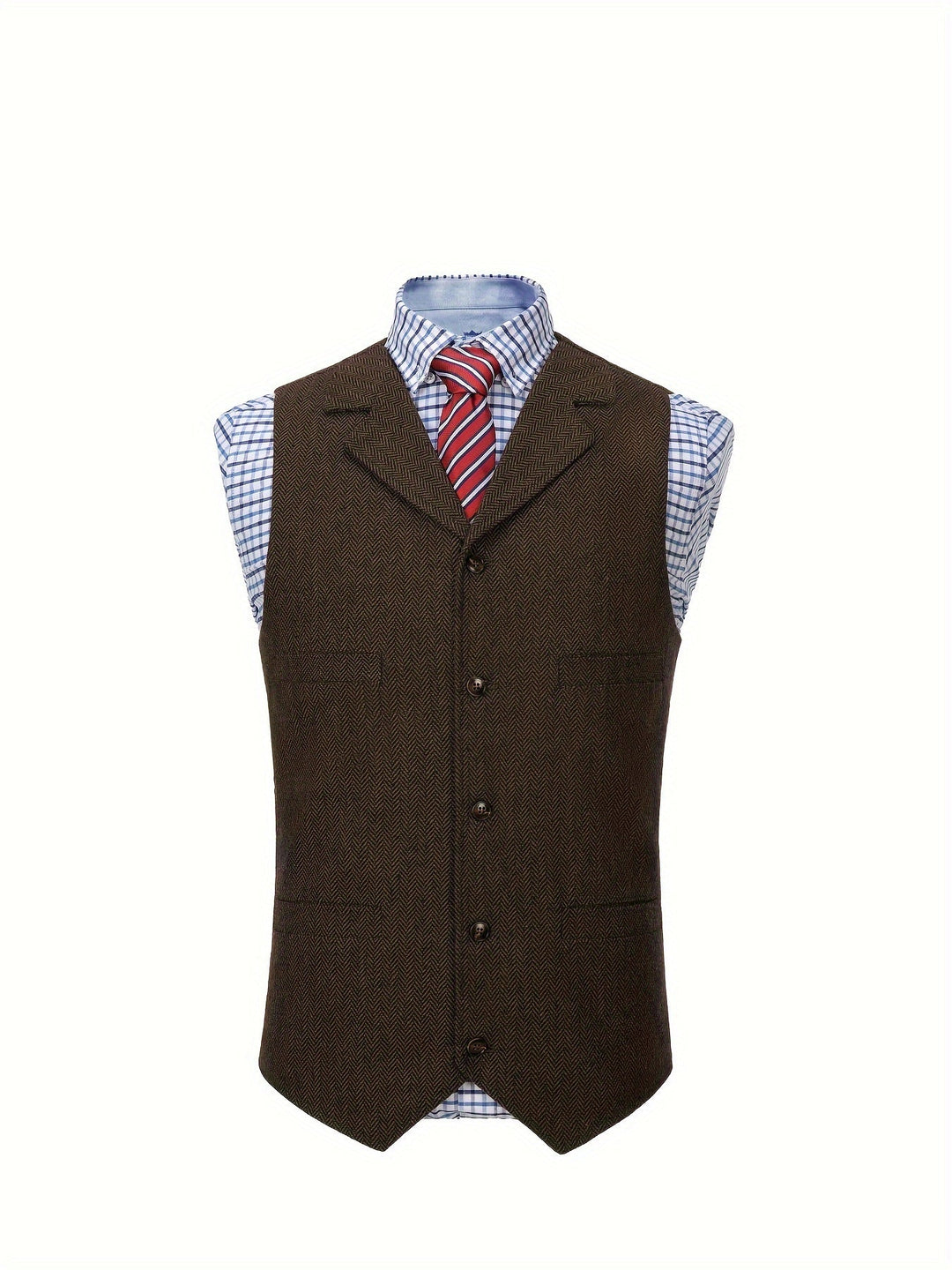 Miles | Heritage Herringbone Vest