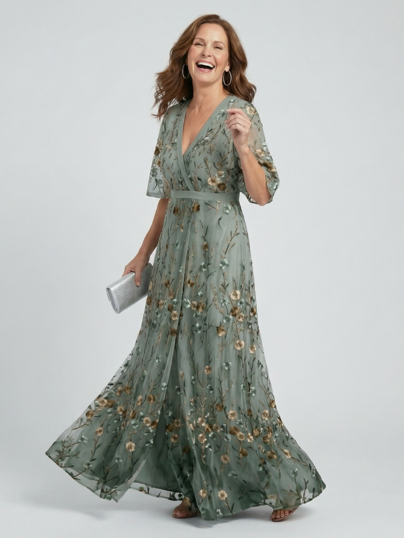 Women's Floral Halter Neck Midi Dress