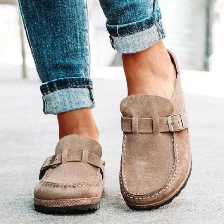 Cheri | Low Heel Buckle Loafers