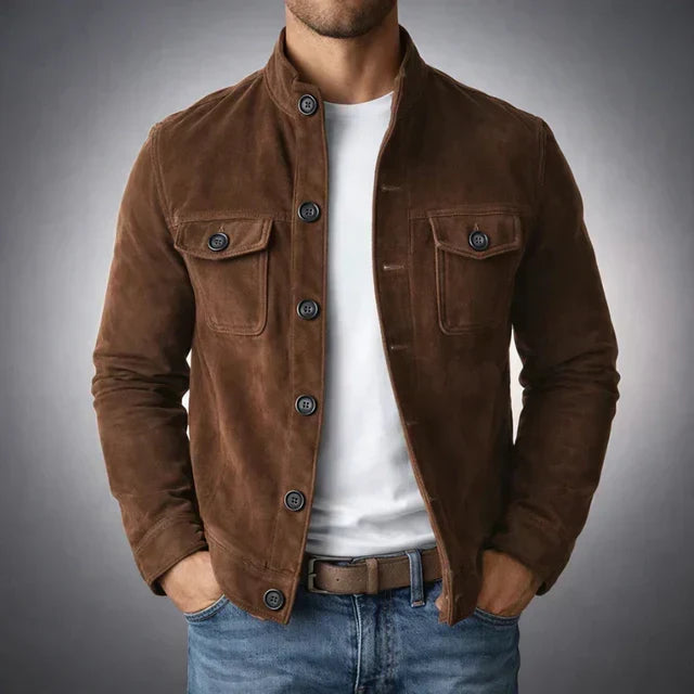 Alan | Classic Pocket Suede Jacket