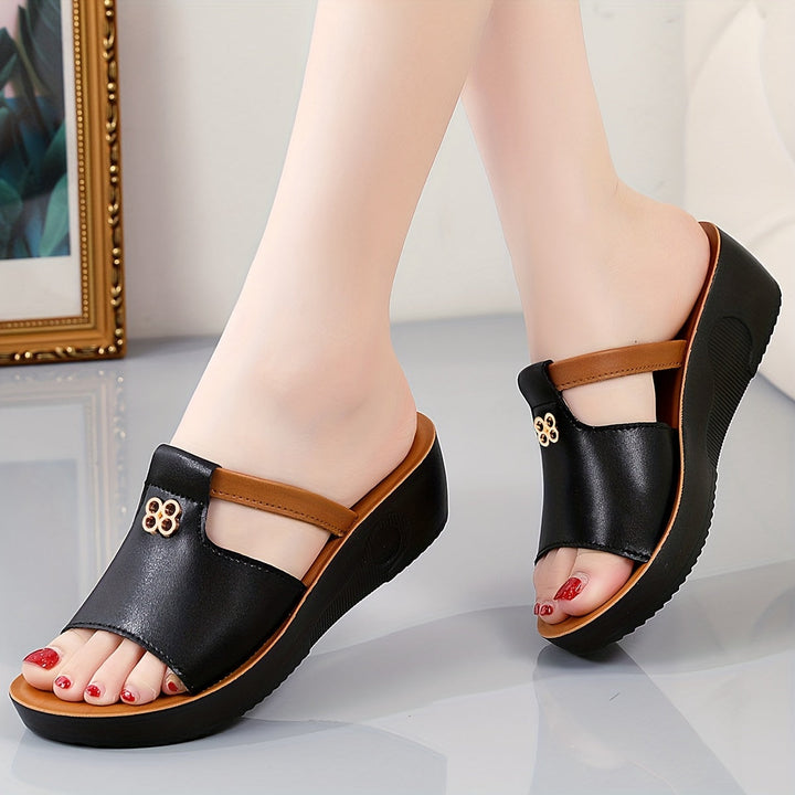 Genevieve | Comfort Wedge Sandals
