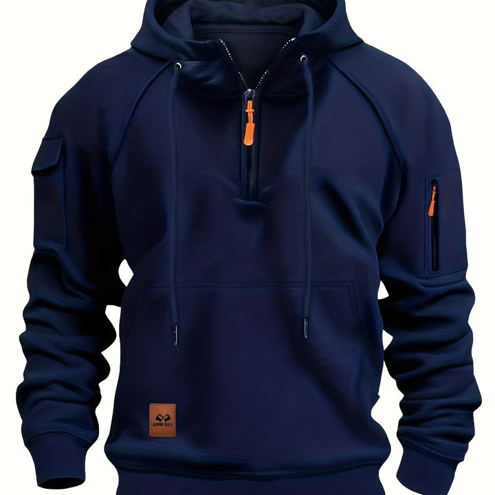 Vincent | Rugged Quarter-Zip Hoodie