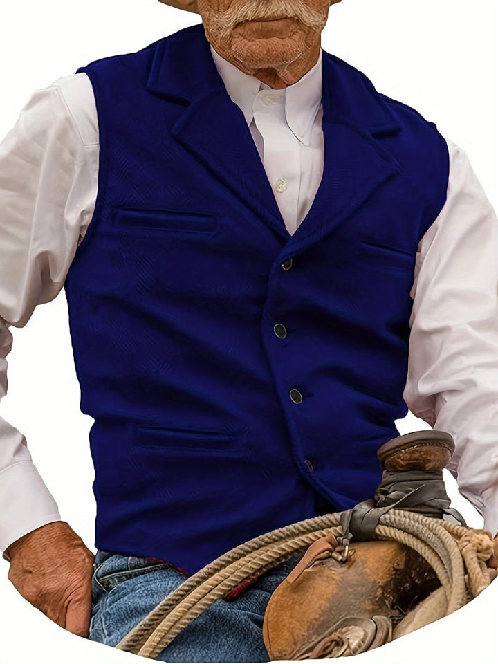 Miles | Heritage Herringbone Vest