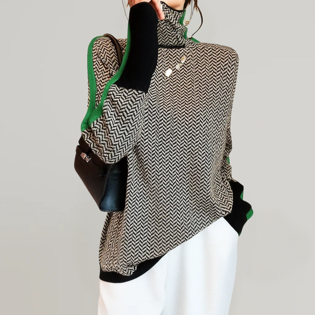 Zoey | High Neck Pullover Sweater