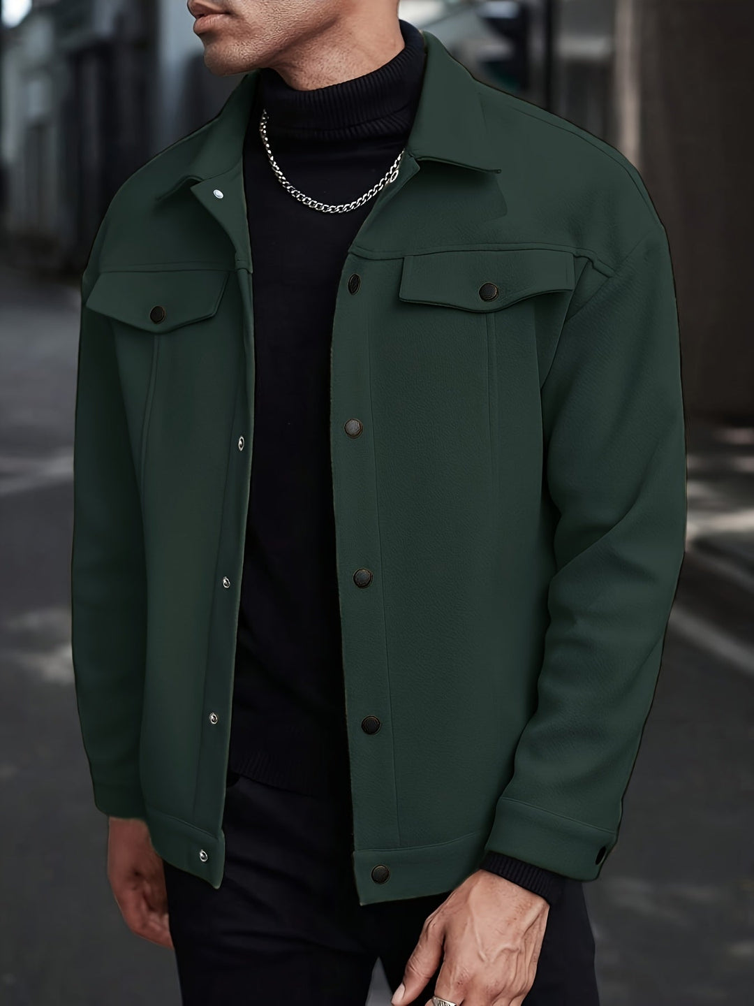 Darryl | Modern Snap-Button Jacket