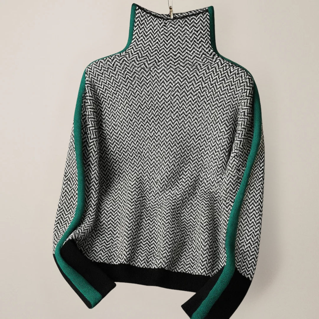 Zoey | High Neck Pullover Sweater