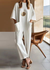 Savannah | Elegant Wide Sleeve Pocket Jumpsuit