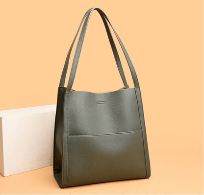 Women's Vertical Multi-Pocket Shoulder Bag