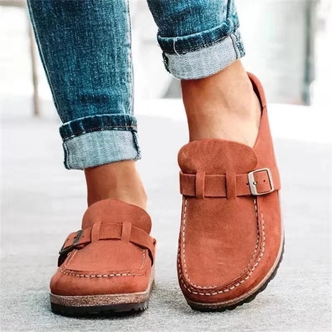 Cheri | Low Heel Buckle Loafers