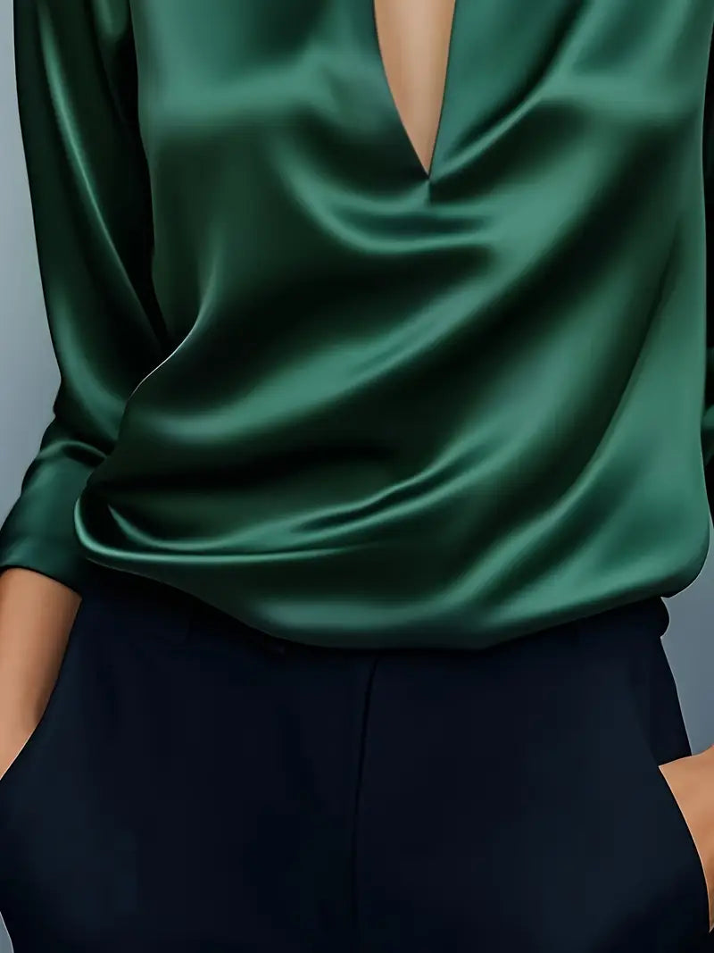 Eva | Premium V-Neck Blouse