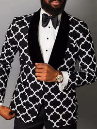 Derrick | Stylish Checkered Single Breasted Suit