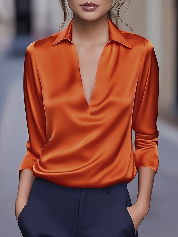 Eva | Premium V-Neck Blouse