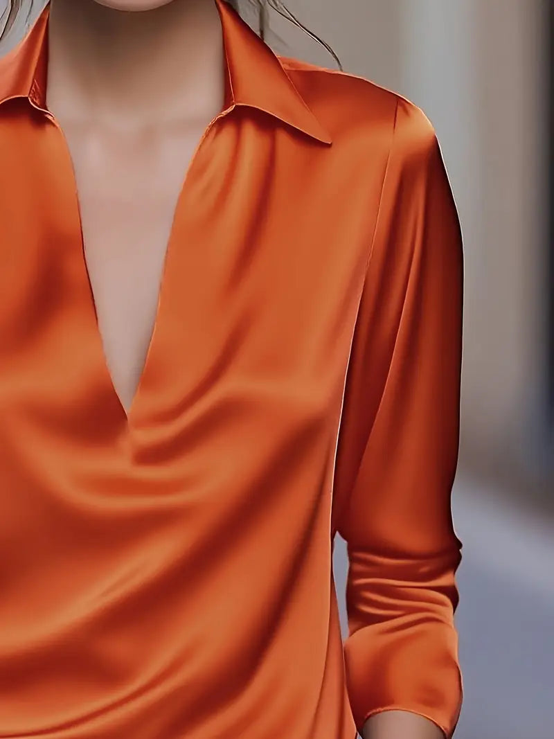 Eva | Premium V-Neck Blouse