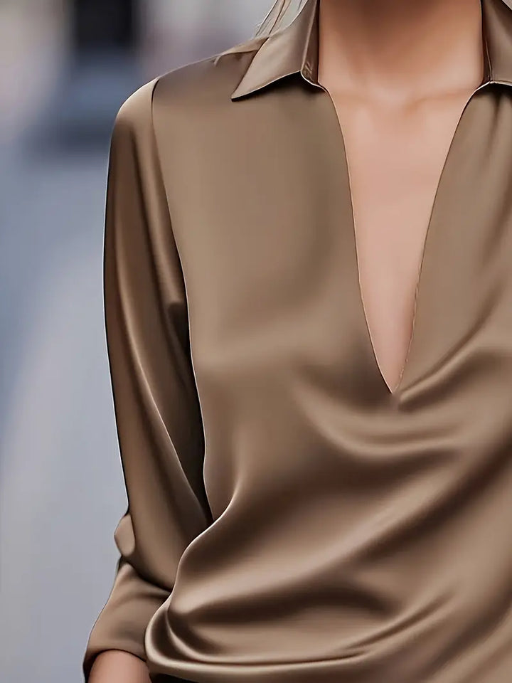 Eva | Premium V-Neck Blouse