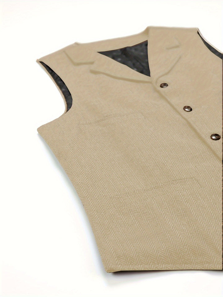 Miles | Heritage Herringbone Vest