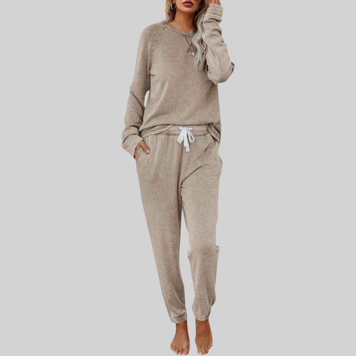 Leanna | Casual Long Sleeve Sweatsuit Set
