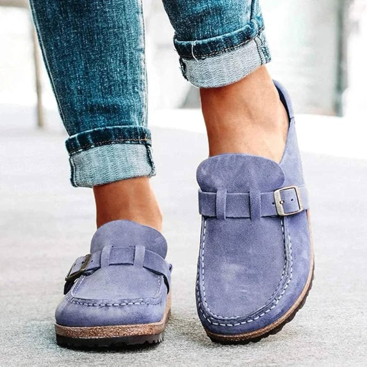 Cheri | Low Heel Buckle Loafers