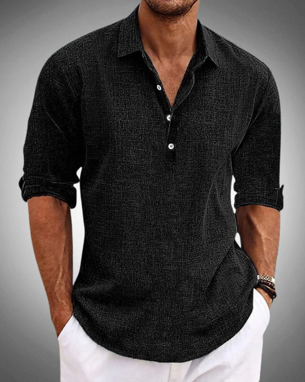 Javier | Refined Button-Front Classic Shirt