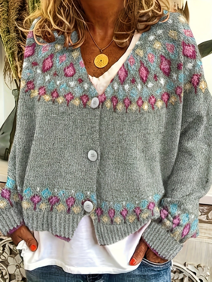 Ariana | Nordic Patterned Cardigan
