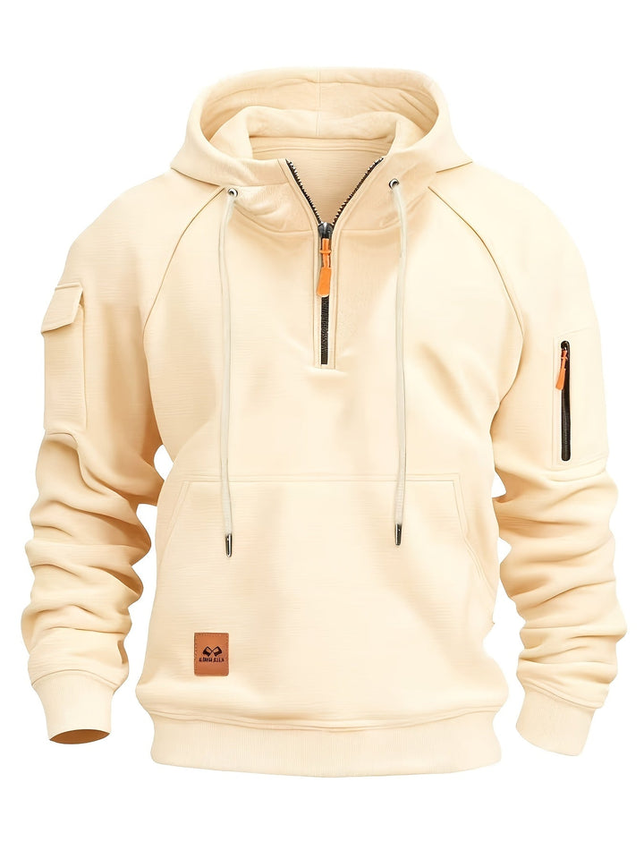 Vincent | Rugged Quarter-Zip Hoodie