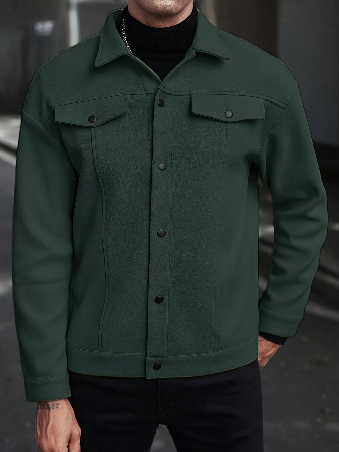 Darryl | Modern Snap-Button Jacket